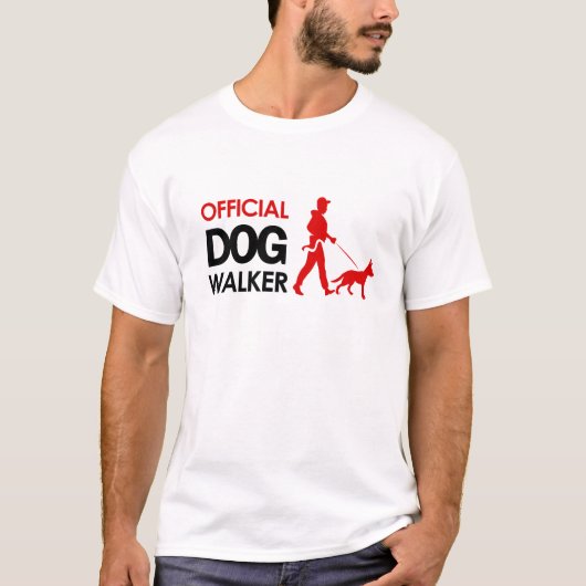 German Shepherd Dog walker T-shirt (Voorkant)