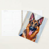 German Shepherd | Dog Watercolor Pet  (Devant avec enveloppe)