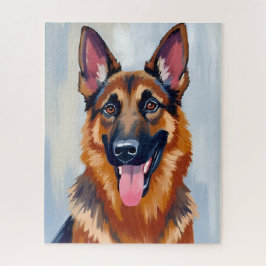 German Shepherd | Dog Watercolor Pet Legpuzzel