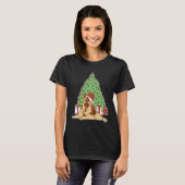 German Shepherd Dog with Christmas Tree and T-shirt (Voorkant volledig)
