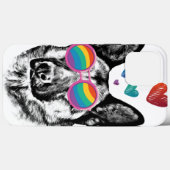 German Shepherd Dog with Hearts Valentijnsdag Case-Mate iPhone Case (Achterkant (horizontaal))