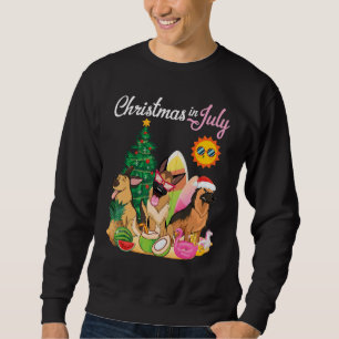 German Shepherd Dogs Merry Christmas In July Mothe Trui