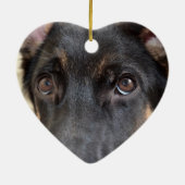 German Shepherd door Shirley Taylor Keramisch Ornament (Achterkant)