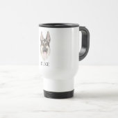 German Shepherd Drawing Personalized Reisbeker (Voorkant rechts)