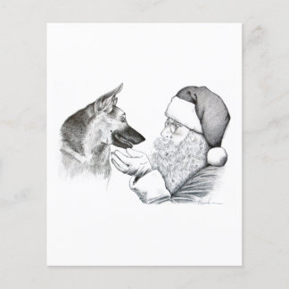 German Shepherd en Santa