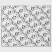 German Shepherd en Santa Cadeaupapier (Vlak)