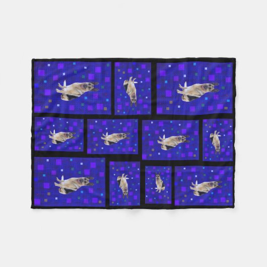 German Shepherd Fleece Blanket (Voorkant (Horizontaal))