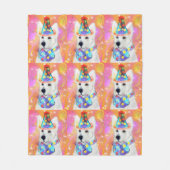 German Shepherd Fleece Deken (Voorkant)