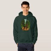 German Shepherd Forest Adventure Dog Hoodie (Voorkant volledig)