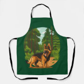 German Shepherd Forest Adventure Dog  Schort (Voorkant)