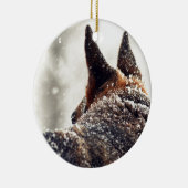 German Shepherd Foto Keramisch Ornament (Rechts)