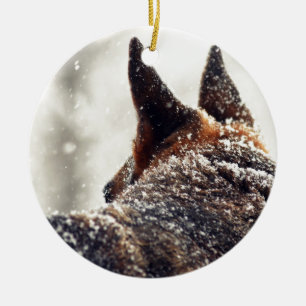 German Shepherd Foto Keramisch Ornament