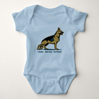 German Shepherd Friend Romper