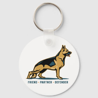 German Shepherd Friend Sleutelhanger