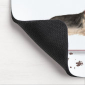 German Shepherd Funny kersthond met boom Muismat (Hoek)