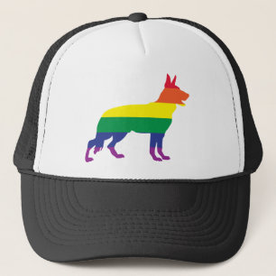 German Shepherd Gay Pride Trucker Pet