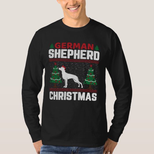 German Shepherd German Shepherd Christmas T-shirt (Voorkant)