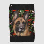 GERMAN SHEPHERD GOLFHANDDOEK (Voorkant)