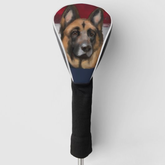 German Shepherd Golfheadcover (Voorkant)