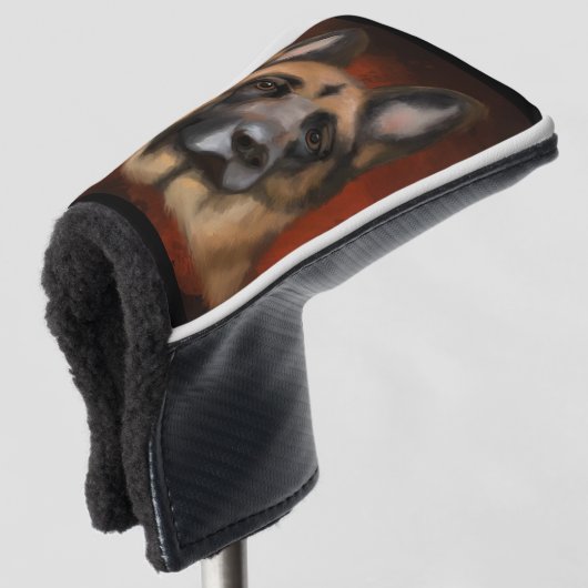 GERMAN SHEPHERD GOLFHEADCOVER (3/4 voorkant)
