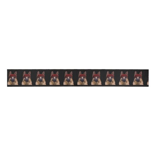 German Shepherd Grosgrain Lint (Voorkant)