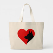 German Shepherd Grote Tote Bag (Achterkant)
