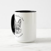 German Shepherd Hair Is the Secret Ingredient Mug (Devant gauche)