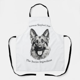 German Shepherd Hair the Secret Ingredient Apron Schort