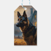 German Shepherd Halloween Scary Cadeaulabel (Voorkant)