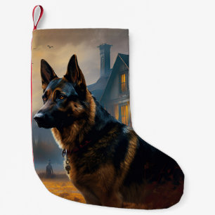 German Shepherd Halloween Scary Kleine Kerstsok