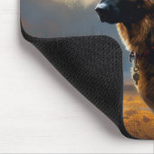 German Shepherd Halloween Scary Muismat (Hoek)