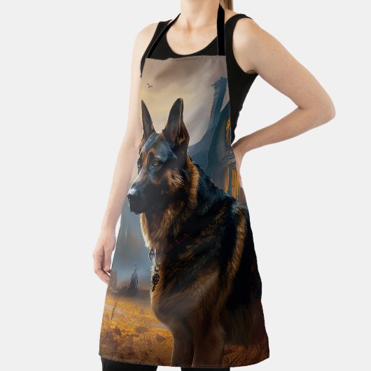 German Shepherd Halloween Scary Schort (Insitu)