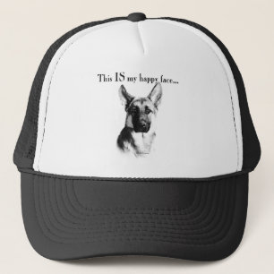 German Shepherd Happy Face Trucker Pet