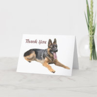 German Shepherd - Hartelijk dank - kaart