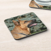 German Shepherd Headshot 1 Drankjes Onderzetter (Linkerzijde)