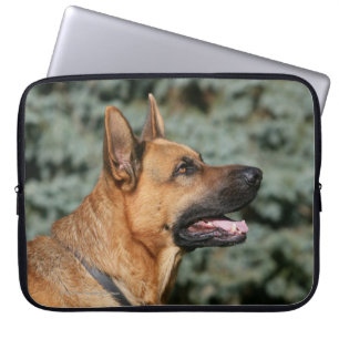 German Shepherd Headshot 1 Laptop Sleeve