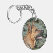 German Shepherd Headshot 1 Sleutelhanger (Voorkant Links)