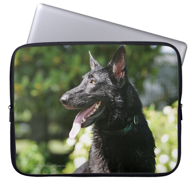 German Shepherd Headshot 2 Laptop Sleeve (Voorkant)