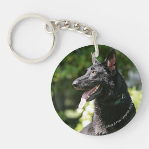 German Shepherd Headshot 2 Sleutelhanger