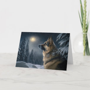 German Shepherd Holiday Feestdagen Kaart