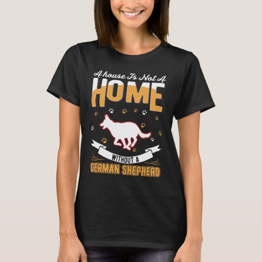 German Shepherd Home German Shepherd T-shirt (Voorkant)