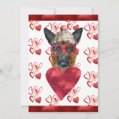German Shepherd Hondenliefhebber Valentijn Gift Feestdagenkaart (Voorkant)
