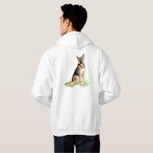 German Shepherd Hoodie (Achterkant volledig)