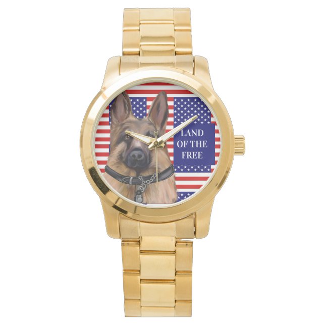 GERMAN SHEPHERD HORLOGE (Voorkant)