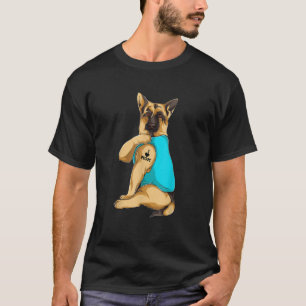 German Shepherd I Love Mam Tattoo Apparel Dog Ma  T-shirt