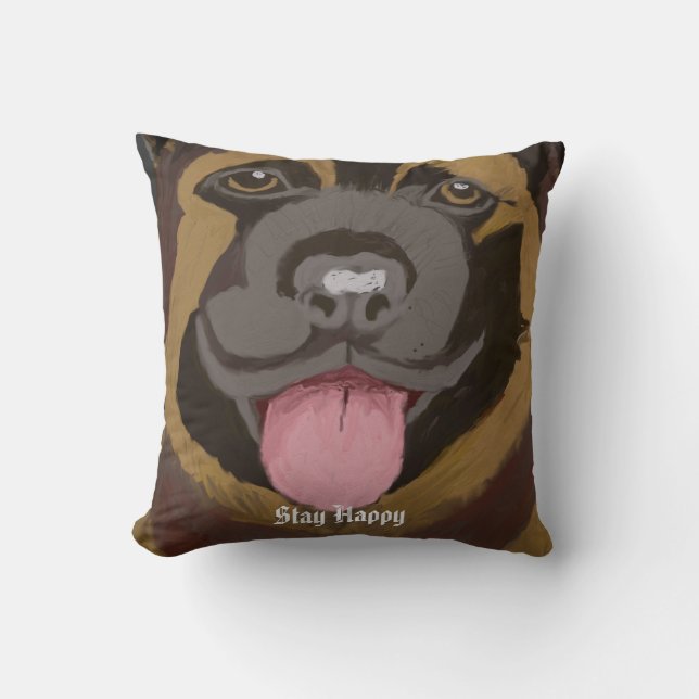 German Shepherd Iconic Gift Kussen (Voorkant)