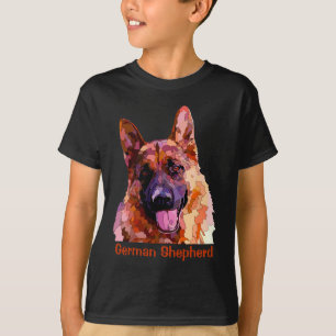 German Shepherd in Bright Colors T-shirt