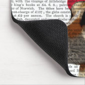 German Shepherd in Red Wooly Pet Muismat (Hoek)