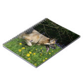 German Shepherd in Yellow Flowers Notitieboek (Linkerzijde)