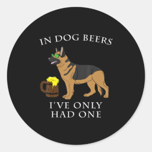 German Shepherd Irish St Patrick Day Ronde Sticker